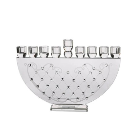 Exquisite Crystal Menorah | Hanukkah | Judaica